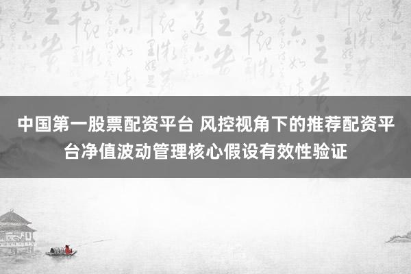 中国第一股票配资平台 风控视角下的推荐配资平台净值波动管理核心假设有效性验证